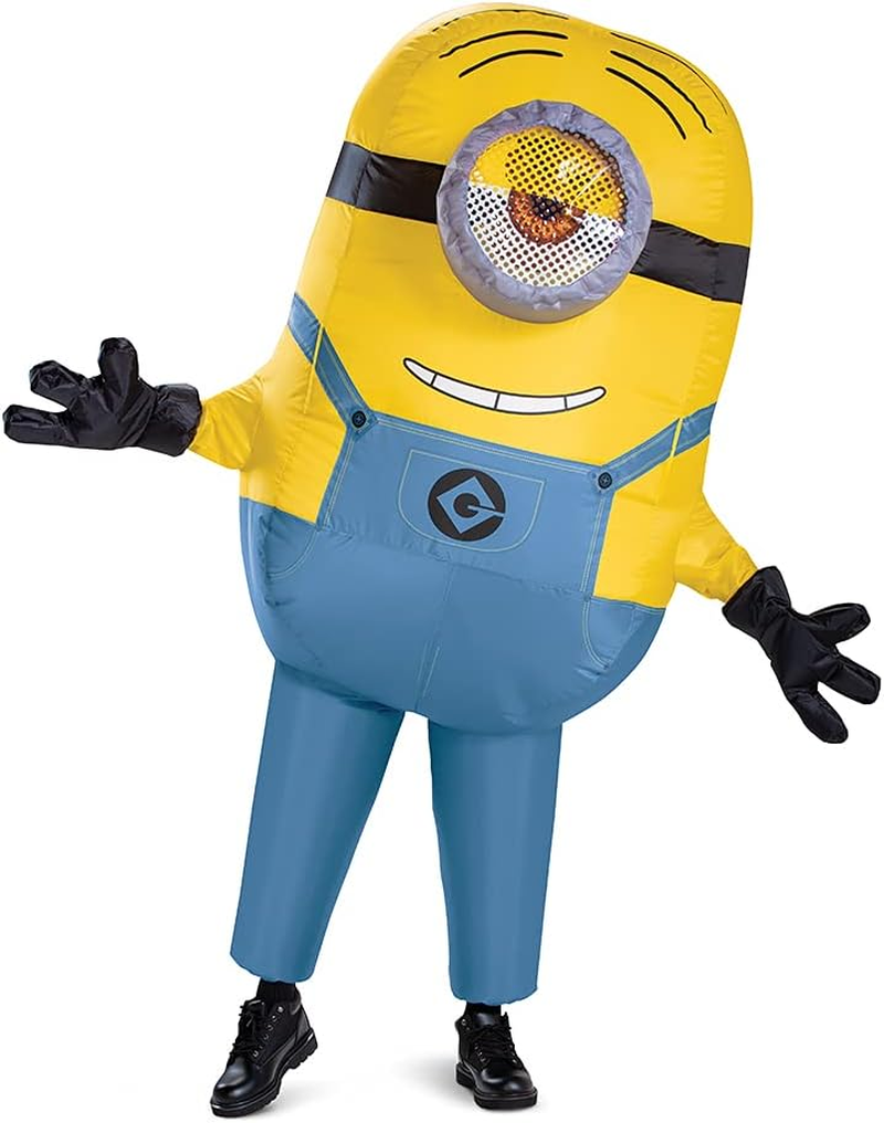 Disguise Inflatable Minion Costume for Adults, Multicolored, One Size (42-46) image number 2