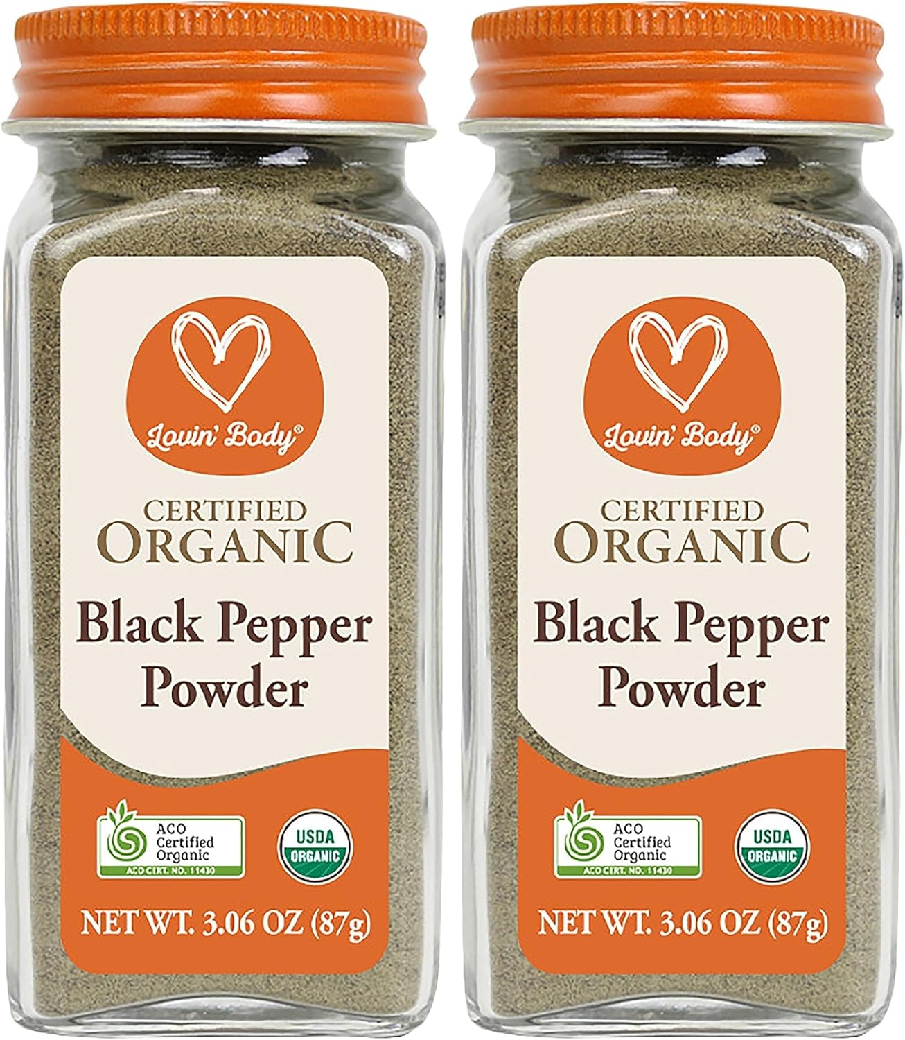 Lovin' Body Organic Black Pepper Powder 87 G
