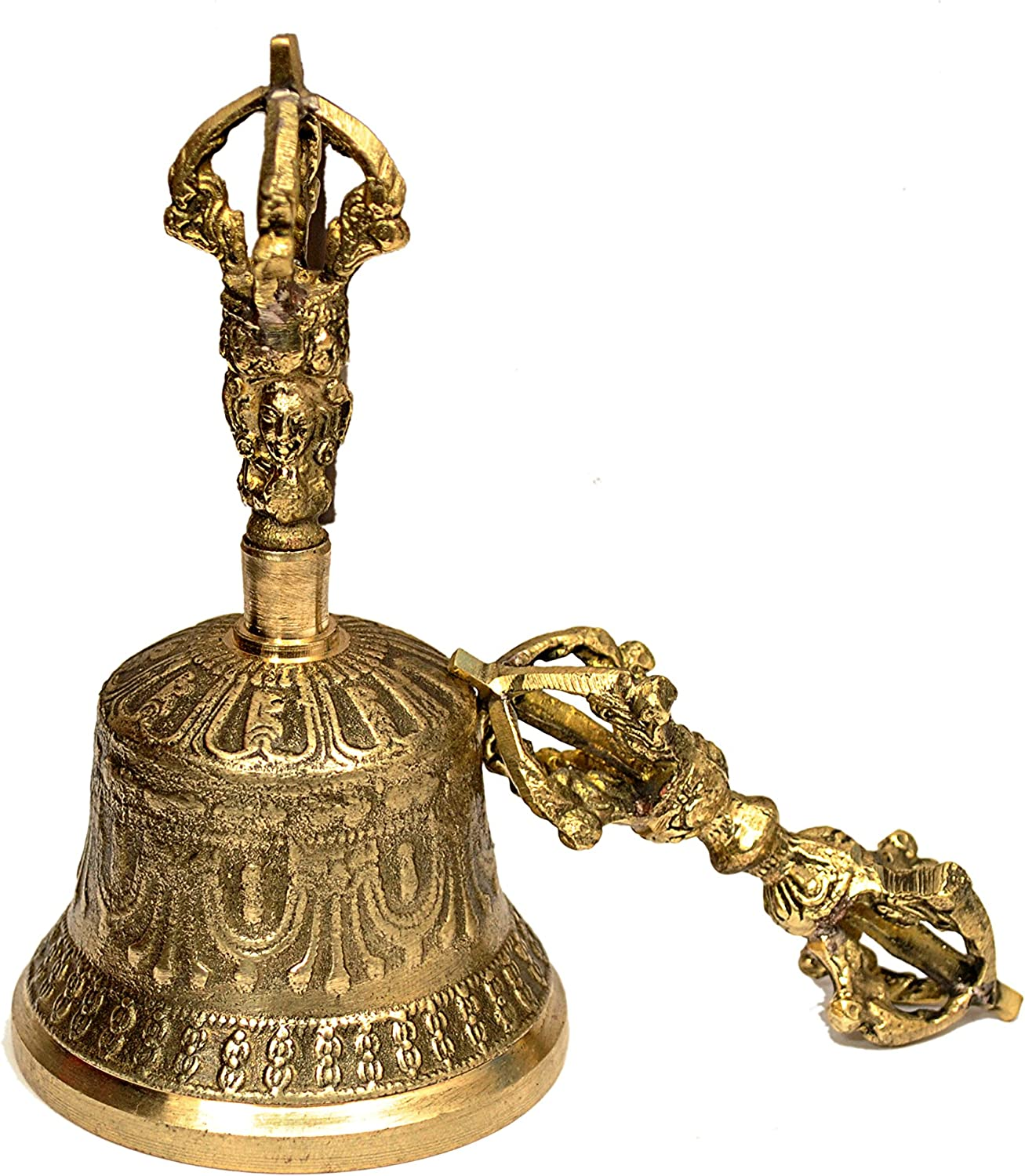 Tibetan Buddhist Meditation Bell and Dorje Set image number 2