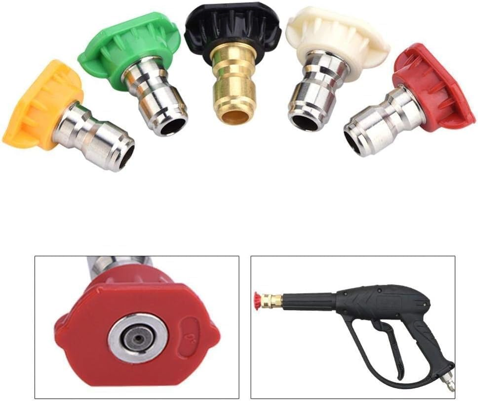 Pressure Washer Quick Nozzle, 1.14 * 1.02 * 0.79 Inch Quick Spray Nozzles, Pressure Washer Nozzle, for Front Porch Home Gardening image number 4