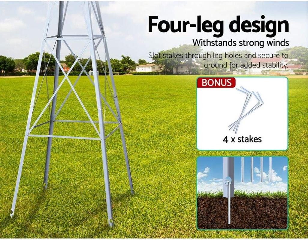 Gardeon Garden Windmill 4FT 146Cm Metal Ornaments Outdoor Decor Ornamental image number 4