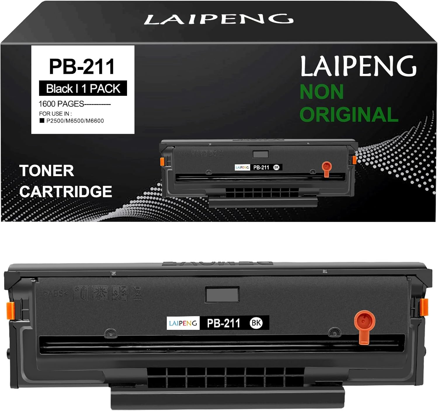 PB-211 PB211 PB211E PB-211EV PB211EV Compatible Toner Cartridge 1600 Pages for P2502W P2500W P2207 M6550 M6500NW M6550NW M6600 M6600NW M6602NW M6552 M6552NW M6602N Printers (Black,1-Pack) image number 5