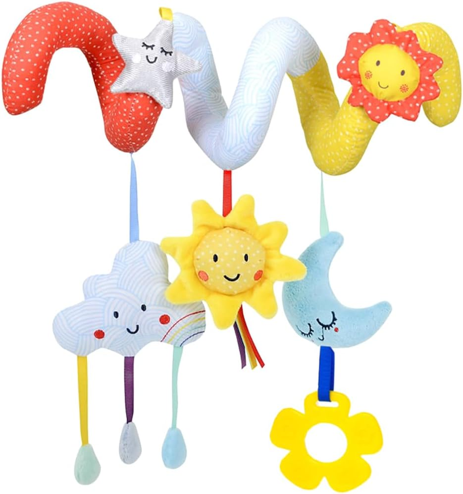 SAFIGLE Baby Shaking Toys Colorful Crib Hanging Toys for Infants Spiral Stroller and Car Seat Decoration Engaging Tummy Time Toys image number 4