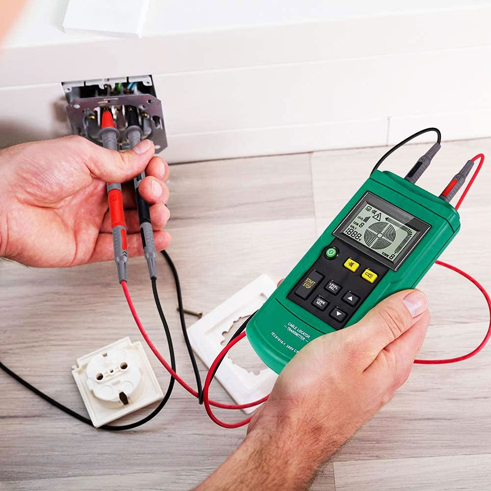 Wire Tracker, Telephone Cable Locator 12-400V AC/DC Wall Underground Pipe Wire Detector, Professional Cable Toner Finder, Electrical Circuits, Fuses, Switches, Short Circuit Breaker Fault Finder image number 3