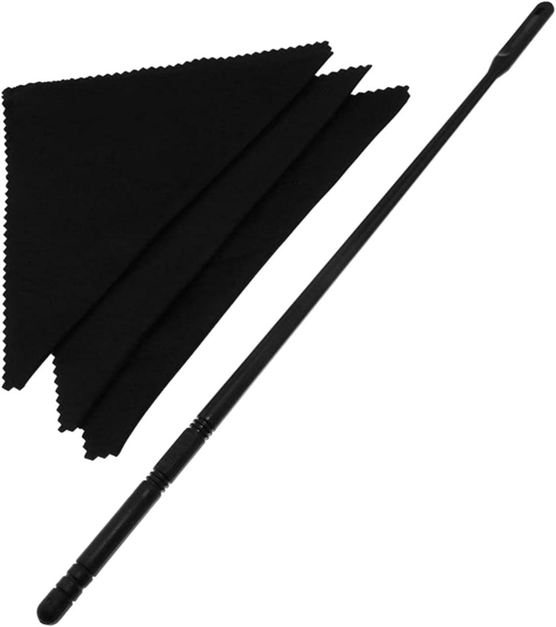 Vaveren Dust Proof Flute Cleaning Kit with Polishing Cloth, Useful Flute Cleaning Rod and Soft Polishing Cloths, Practical Maintenance Tools for Flute and Piccolo image number 2