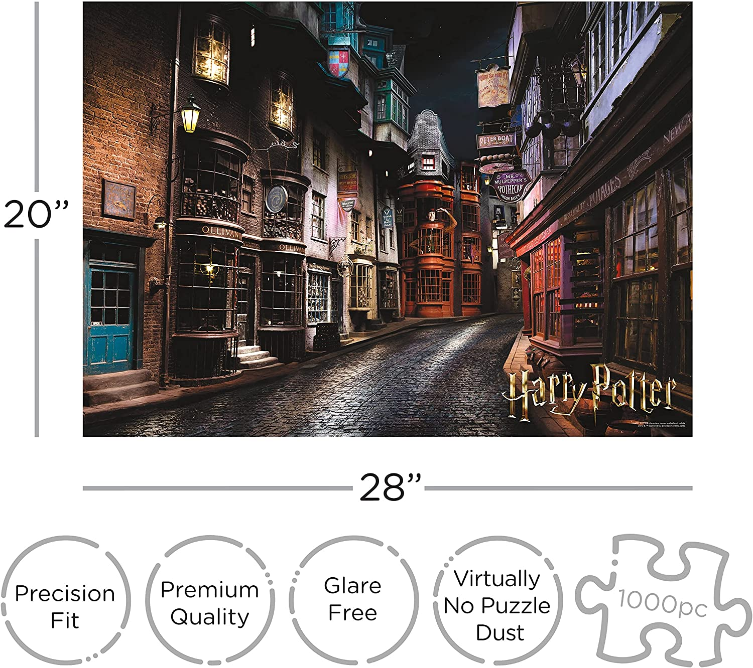 Aquarius Harry Potter Puzzle Diagon Alley Puzzle 1000-Pieces image number 1