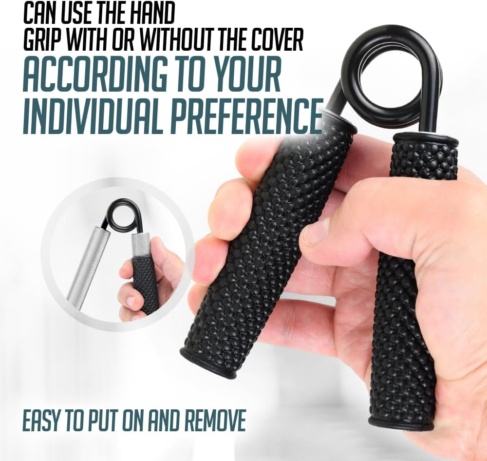 Logest Metal Hand Grip Set, No Slip Heavy-Duty Finger Strengthener with Gift Box, Great Wrist & Forearm Exercise, for Home Office & Gym Use, for Beginners to Professionals