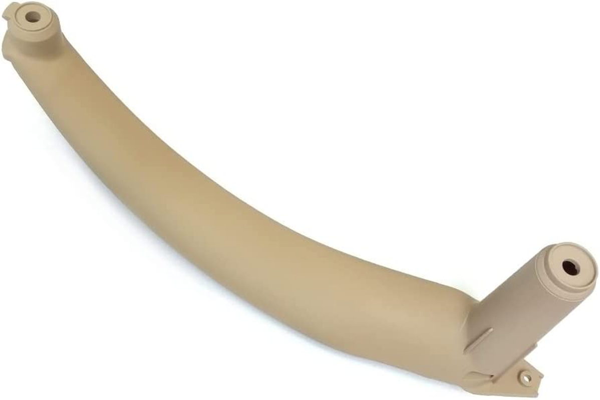 Inner Door Pull Handle, Inner Door Trim Grab Cover, Door Armrest Bracket for BMW X5 X6 E70 E71 Replaces OE# 51416969403 (Leather Cover NOT Inculded) (Left Side, Beige) image number 1