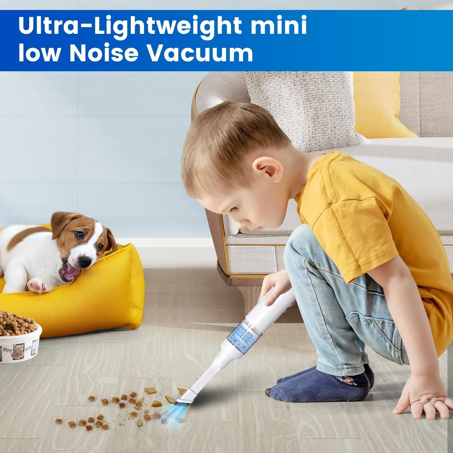 Car Vacuum 11000 Pa Handheld Vacuum Cleaner Test Winner 3600Mah with Charging Cable Handheld Vacuum Cleaner Battery Wireless Wet & Dry with Washable HEPA Filter Handheld Vacuumcleaner image number 2