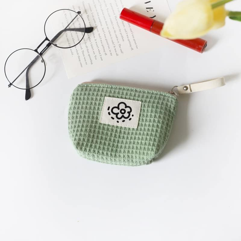 Small Cosmetic Bag,Makeup Bags, Lipstick Pouch Beauty Makeup Lipstick Cosmetic Accessories Organizer Women and Girls (Green, 13 * 8.5Cm) image number 6