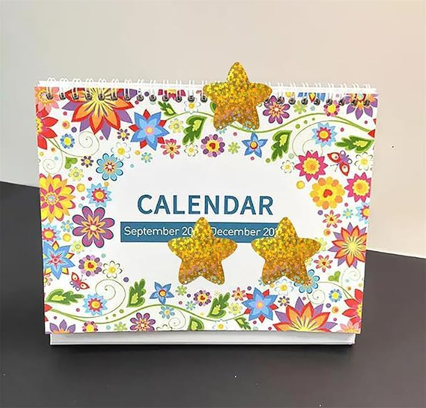 1000PCS Multicolor Star Stickers, Sparkly Foil Small Star Stickers, Motivational Stickers 1" Diameter for Kids Reward, Arts and Crafts and Homeschool Teacher Supplies Planner and School Classroom - Gold+Multicolor image number 6