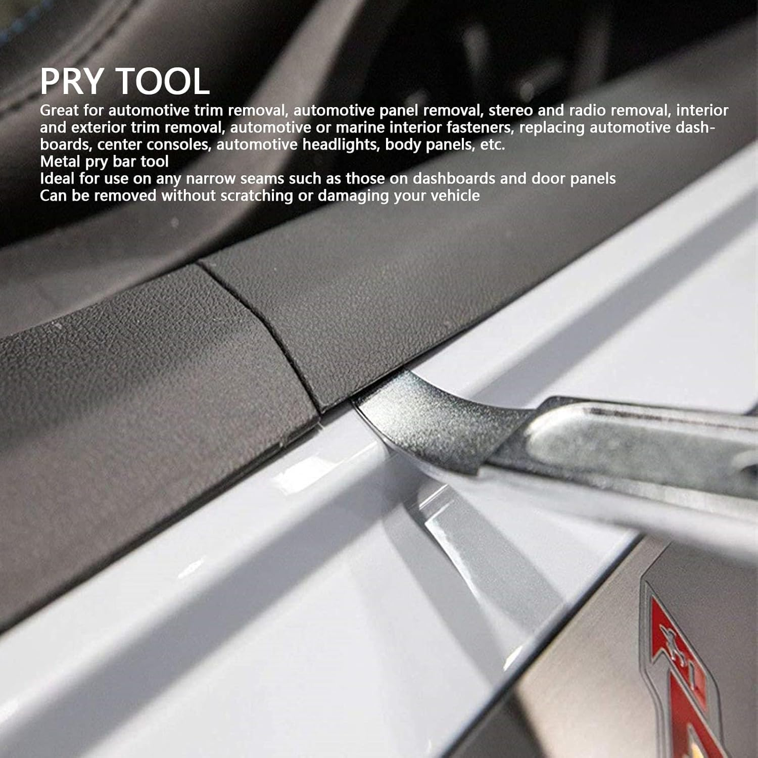 High Strength Pry Bar Tool Made of 4140 Steel, Prevent Breakage, Compact Size, Automotive Trim Removal image number 1
