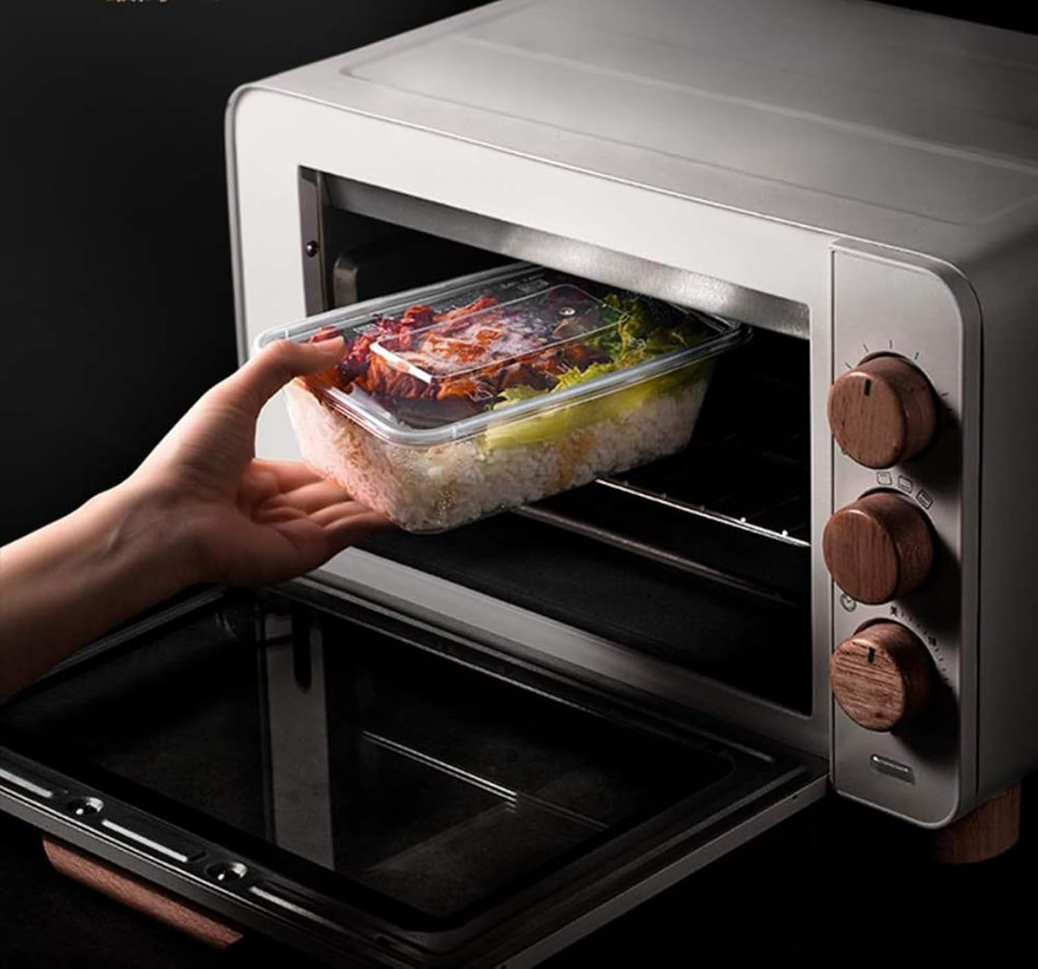 WADY Meal Prep Containers, 50 Pack Plastic Storage Food Containers with Lids, BPA Free Reusable Meal Prep Containers, Plastic Food Storage Trays with Airtight Lids (750Ml)