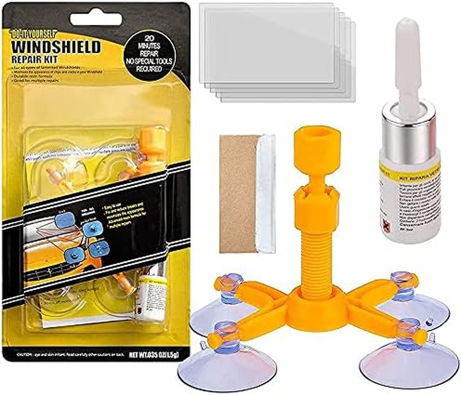 Windshield Repair Kit - Professional Windscreen Windshield Repair Tool Set, Quick Fix DIY Car Auto Kit Window Glass Scratch Repair Kits for Cracks/Scratch/Chips/Nicks/Half-Moon image number 3