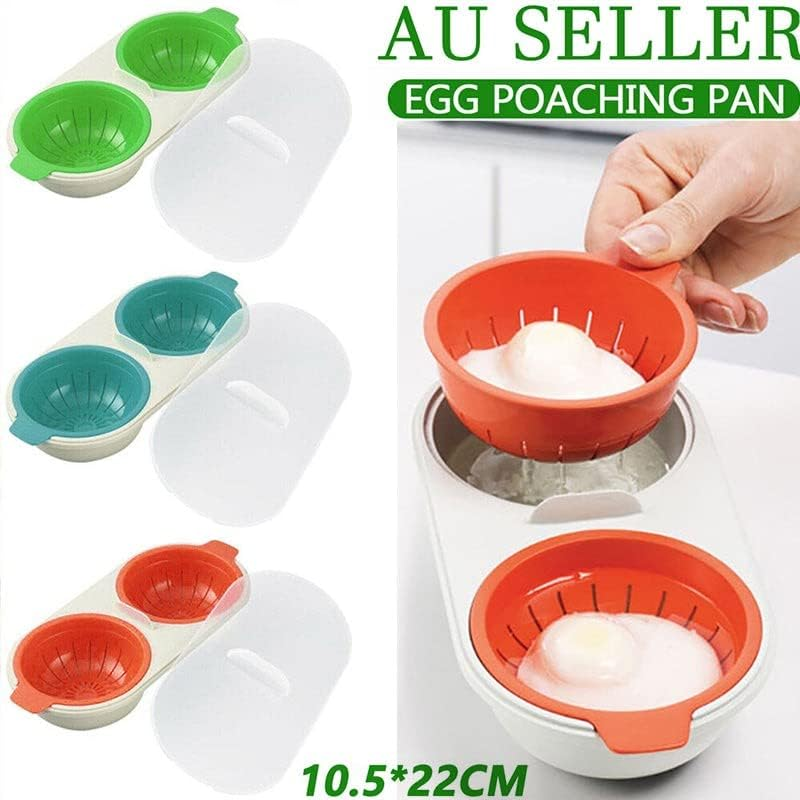 Egg Poacher Microwave Oven Kitchen Novelty Gadgets Sandwich Breakfast Cooker, Quick, Easy & Healthy Breakfast Maker