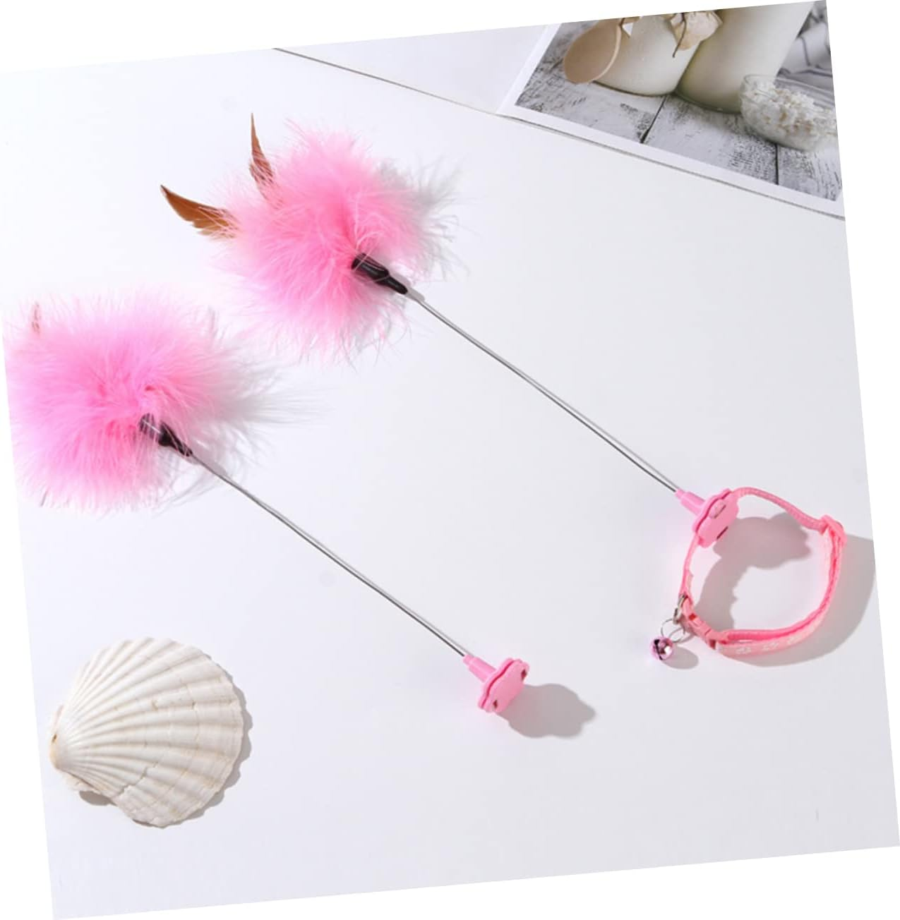 Cat Toys 2Pcs Collar Cat Teaser Catnip Cat Toys Pet Collar Kitten Collars Kitten Teething Toys Cat Chew Toys Cat Cat Toys Interactive Teasing Toys the Stick