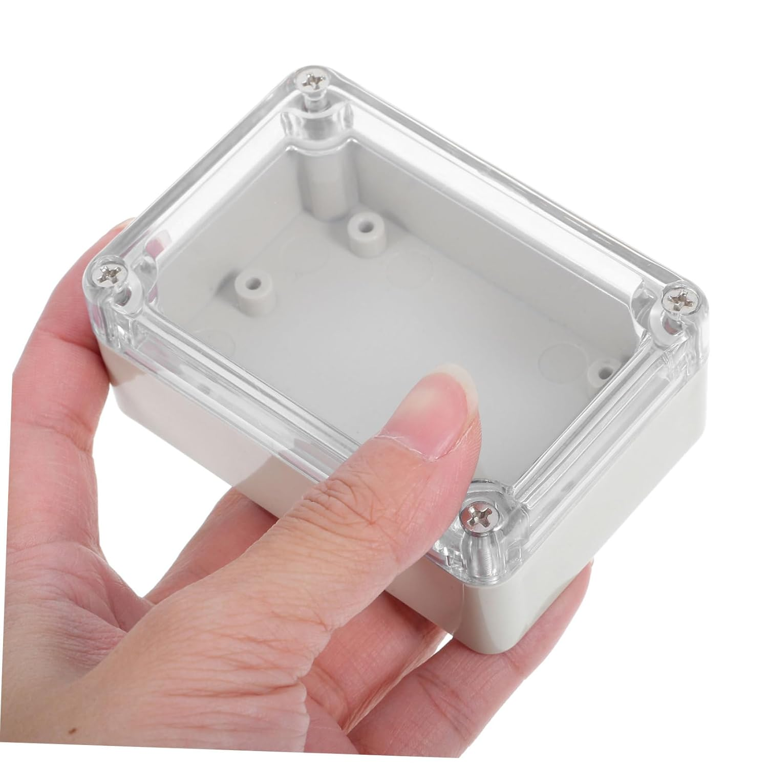 Anneome 2Pcs Abs Enclosure for Outdoor Alarm Systems High Transparency Electronic Box Cover image number 3