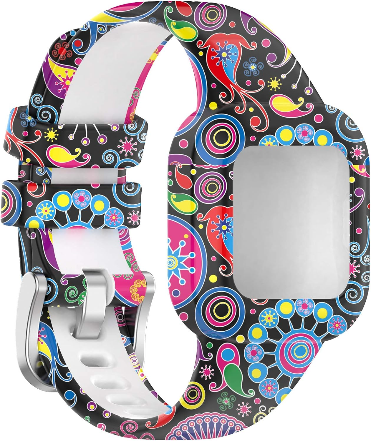 Intended for Garmin Vivofit JR 3 Bands for Kids 4+, Printing Pattern Soft Silicone Wristbands Sweat Resistant Bracelet Sport Strap for Vivofit Jr. 3 Fitness Tracker (5Color) image number 3