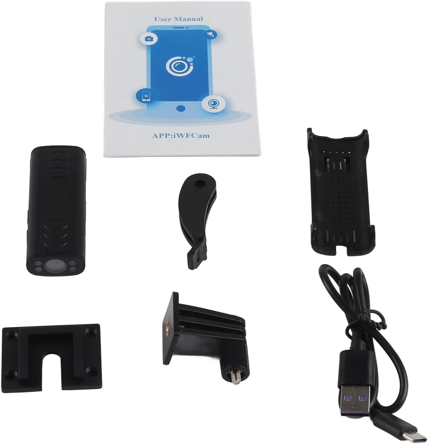 Rear View Camera, 20Ft Wireless Transmission Night Vision Wifi Connection Reverse Hitch Guide Camera Set Motion Detection for Trailer for Car image number 1