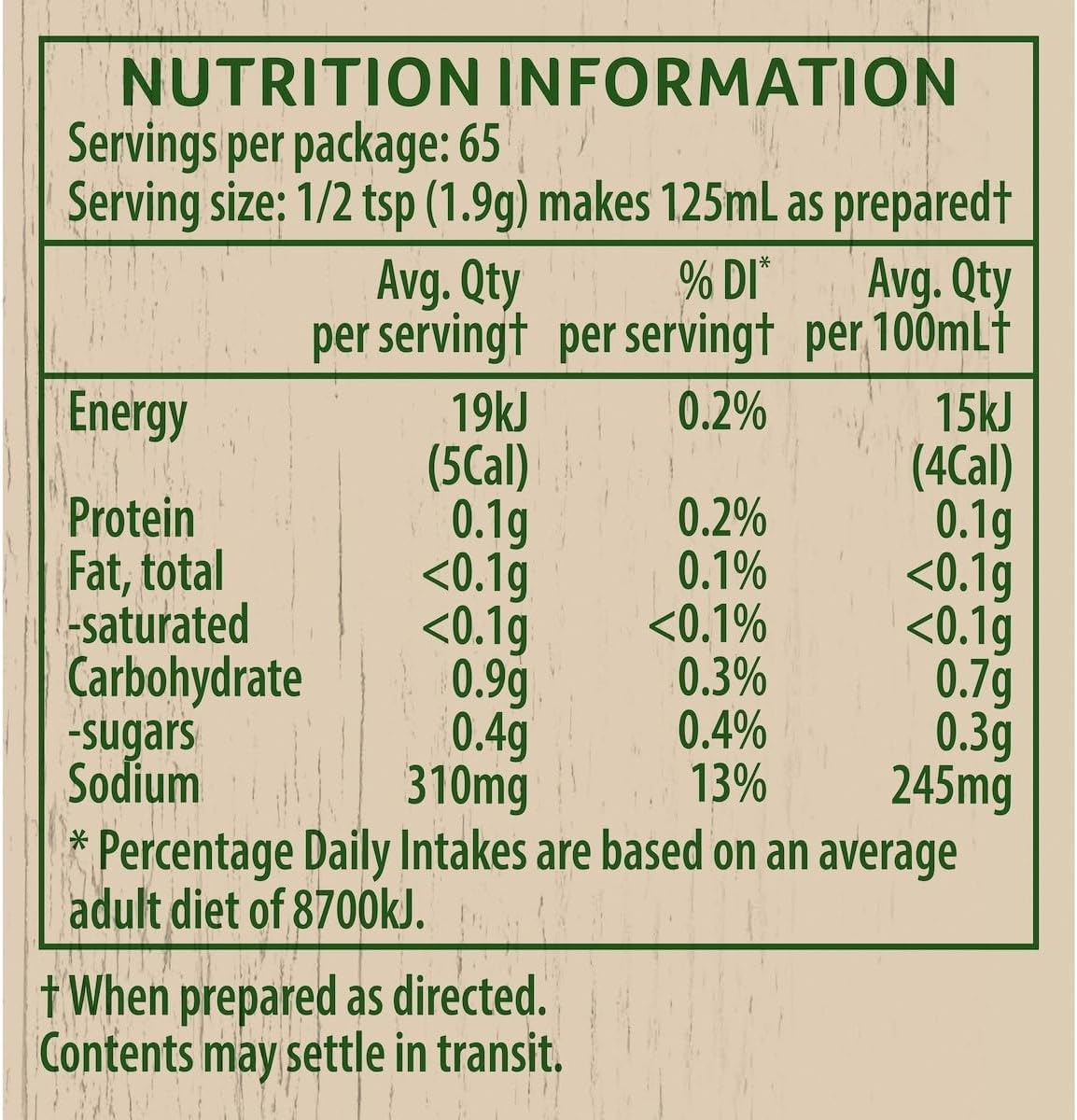 Continental Stock Powder for Cooking Beef, 125G image number 1