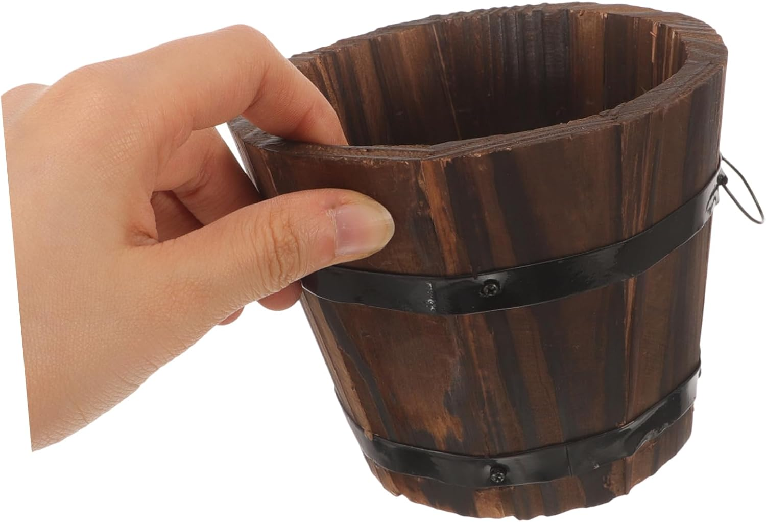 4Pcs Small Flowerpot Planters Outdoor Planter Box for Aquarium Nursery Hydroponic Vegetable image number 2