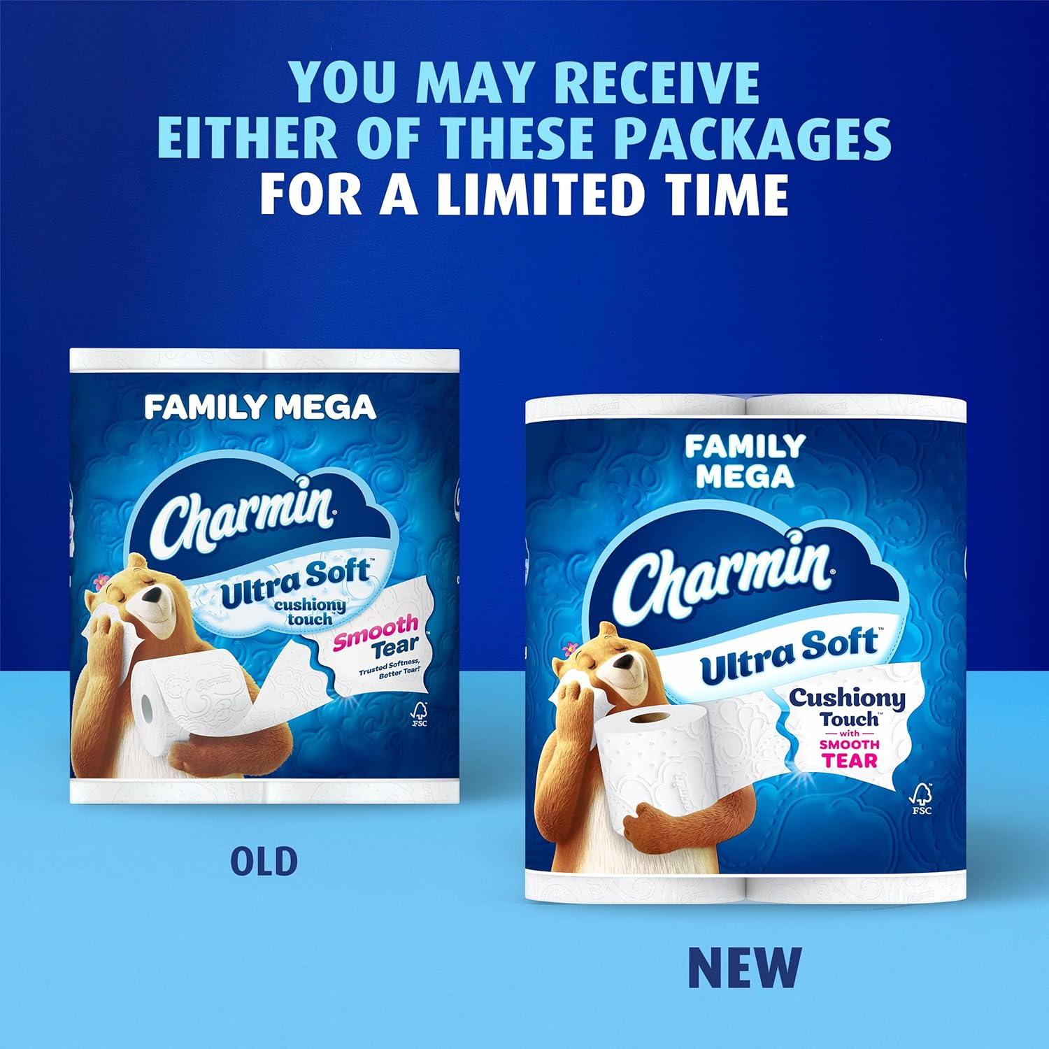 Charmin Ultra Soft Cushiony Touch Toilet Paper, 24 Family Mega Rolls (Equal to 123 Regular Rolls) image number 2