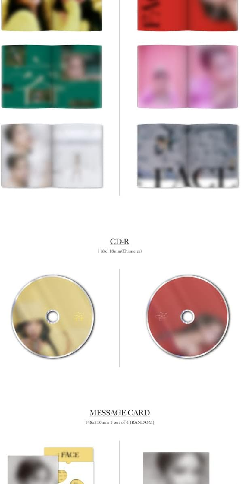 MAMAMOO SOLAR 容 : FACE 1St Mini Album Random Version Cd+128P Photobook+1P Message Card+1Ea Sticker+2P Photocard+Tracking Sealed