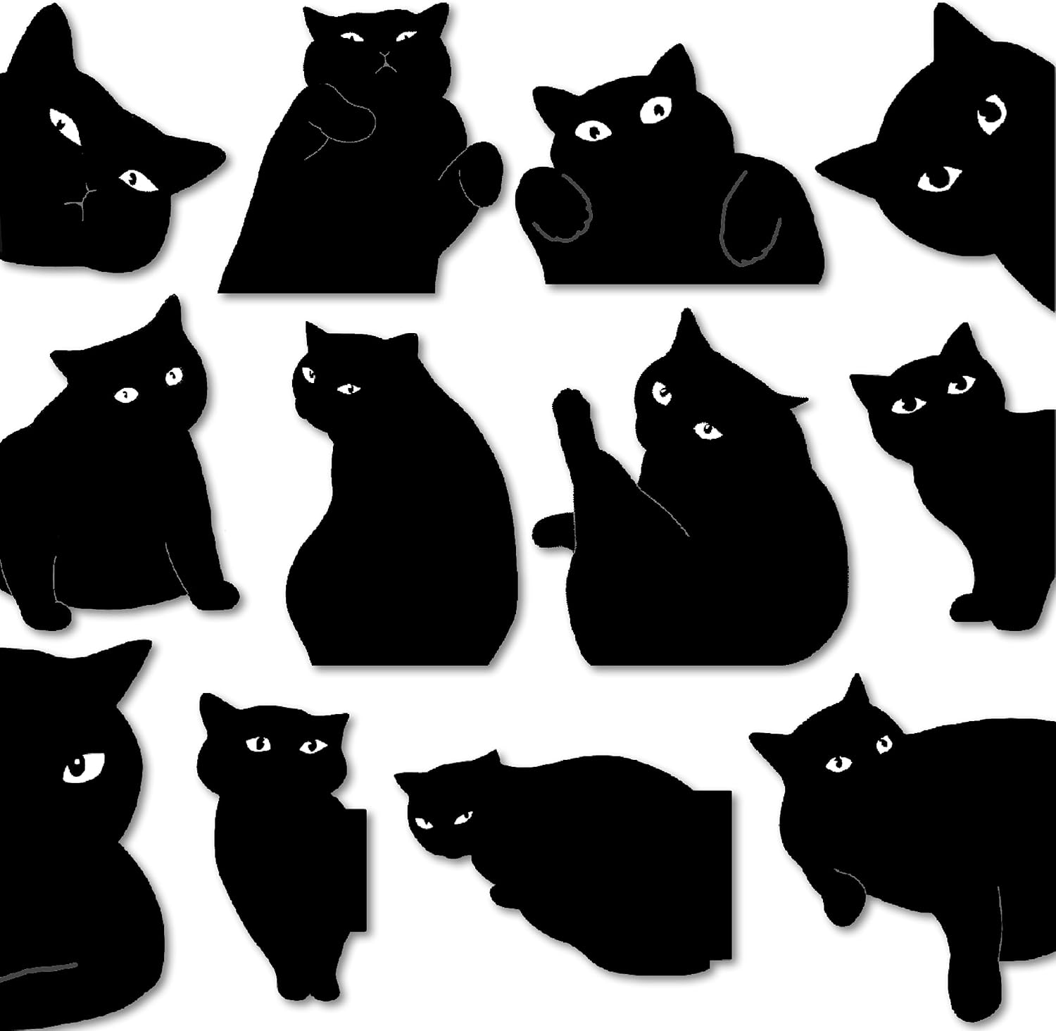 Magnetic Bookmarks - 6 Pieces Assorted Cute Book Markers Clip Set for Teachers Students Book Lovers Reading, for School Office Home Supplies, Kawaii Cat Magnet Page Markers