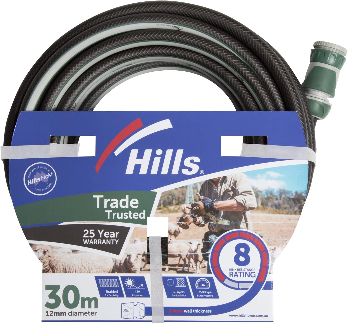 Hills Trade Trusted Hose 12Mm X 30M