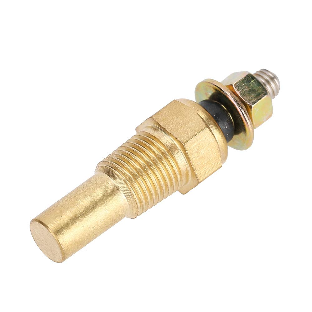 Universal Brass Electrical Temperature Sender, 1/8 NPT, 0-150&deg;C (0-300&deg;F), High Precision Sensor, Direct Replacement for Faulty/Damaged Oil/Water Temp Gauge Sensors
