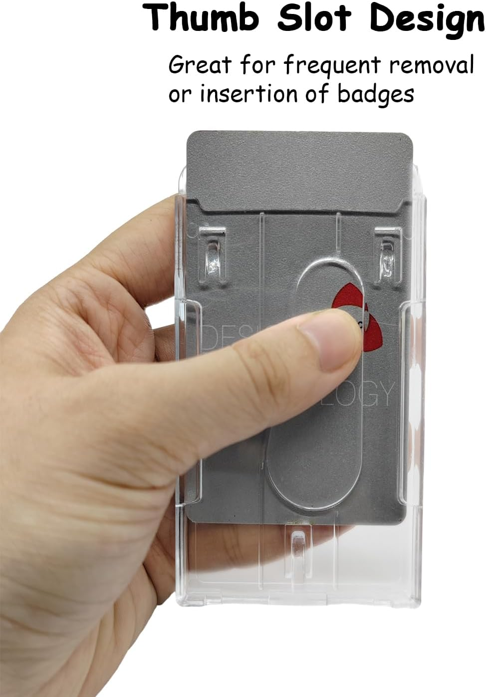 10 Sets Hard ID Card Badge Holder for Keyring Clip Retractable Lanyard Fuel Gas Petroleum image number 2