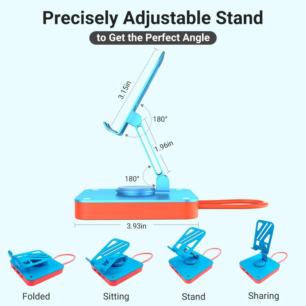 GOPALA Switch Dock: Adjustable Stand for Nintendo Switch/Oled/Steam Deck/Ipad Pro/Macbook/Dell/Hp - 4K/1080P Replacement Docking Station image number 5