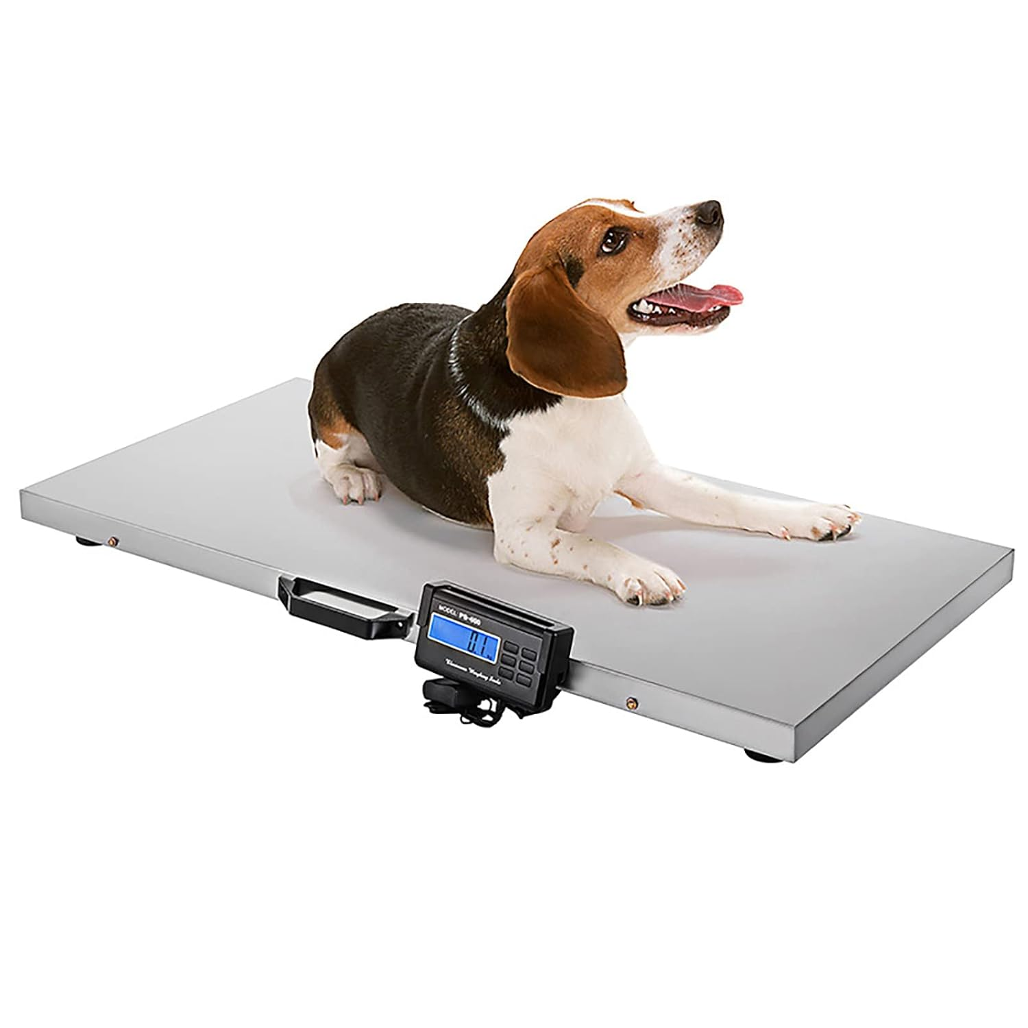 660LB Animal Scale Platform, Digital Pet Scale for Dogs, Digital Scale Large Platform Livestock Veterinary Scale Pet Floor Scale image number 3