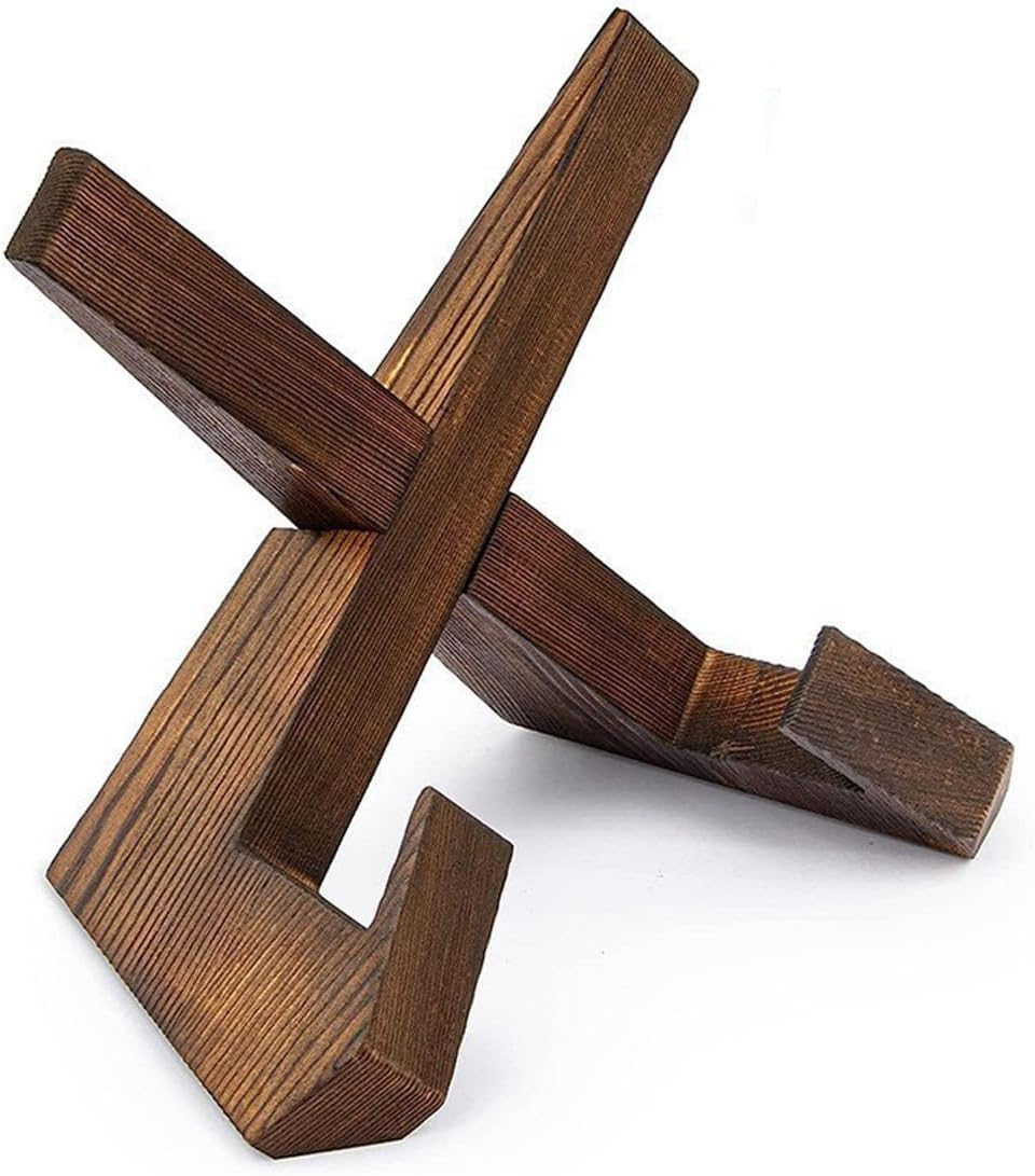 Wood Cookbook Stand,Wooden Recipe Book Holder for Kitchen Counter,Multi-Functional Display Holder for Modern and Traditional Kitchen Decor for Recipe Book,Ipad,Craft Objects,House Decor