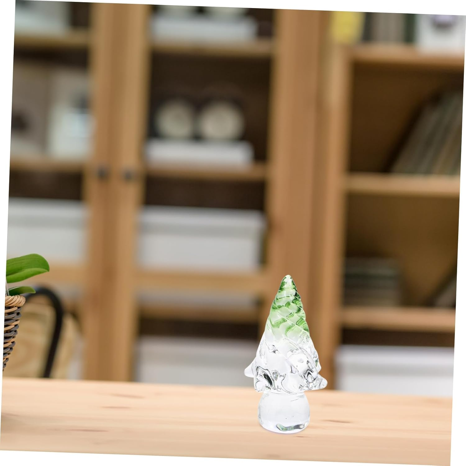 Small Christmas Tree Ornaments Crystal Christmas Tree Decorations for Home Desktop Decor for Xmas Holiday Festive Tabletop Ornament image number 5