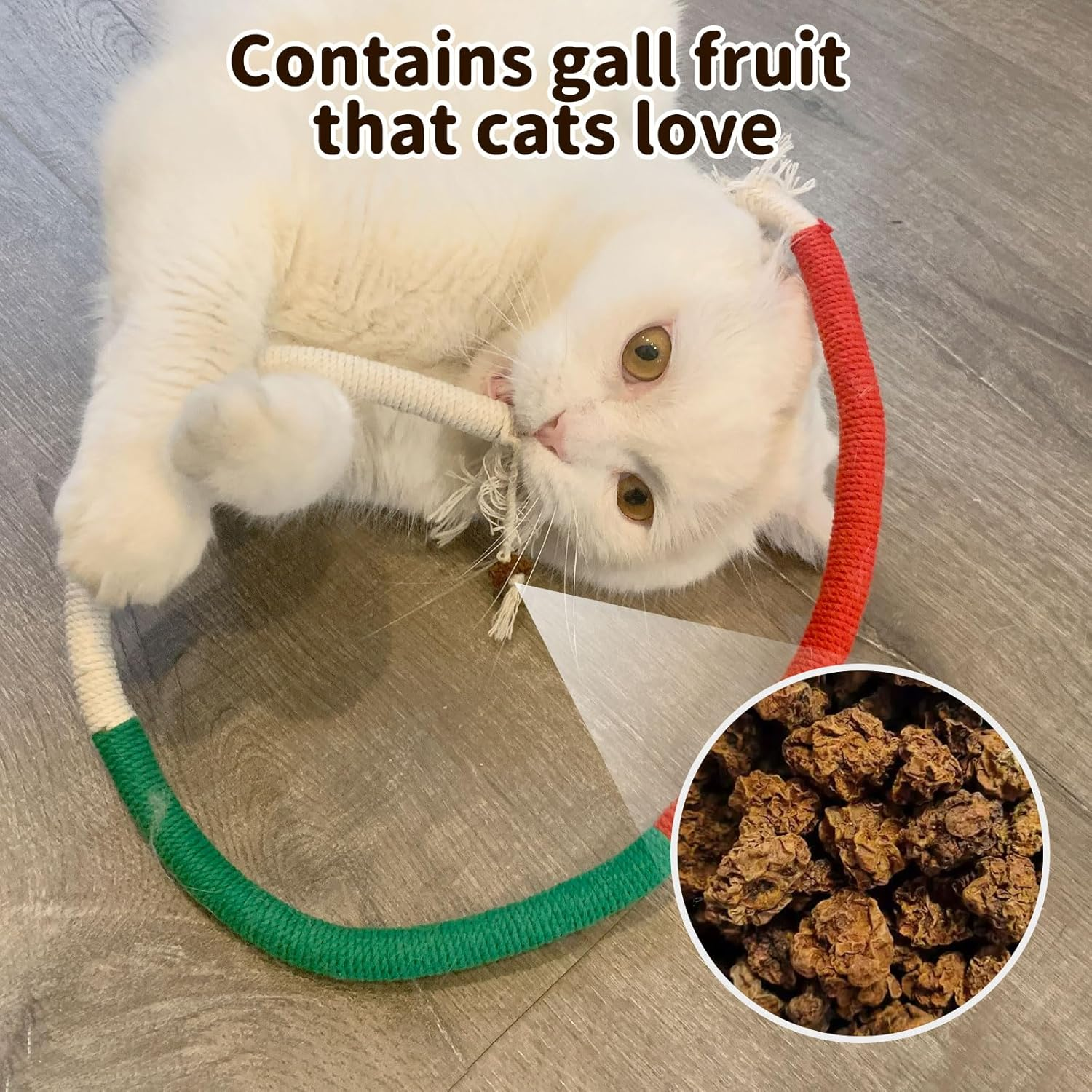3 PCS Cotton Rope Cat Toys for Indoor Cats, Catnip Toys, Interactive Cat Rope Toys, Cat Teeth Grinding Toys for All Breeds of Cats