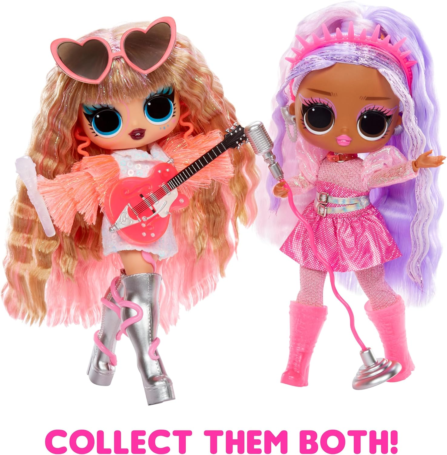 L.O.L. Surprise! Tweens Neon Pop Stars - Kitty K - 1 Fashion Doll, with Backlight Surprises and 10+ Pop Star Fashions and Accessories Including Retro Mic Stand, Ideal Present for Kids Ages 4+ image number 5