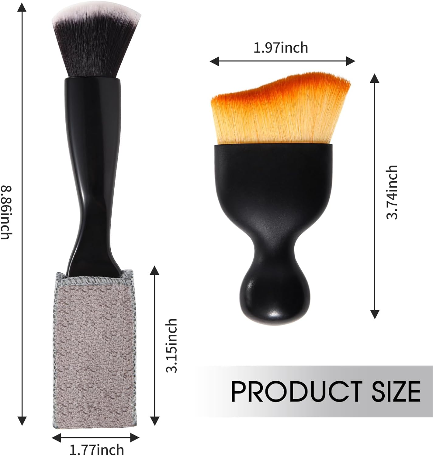 3 PCS Car Detail Dust Brush, Soft Interior Detailing Kit Tools, Dash Duster for Auto, Truck, SUV, RV Cleaning image number 6