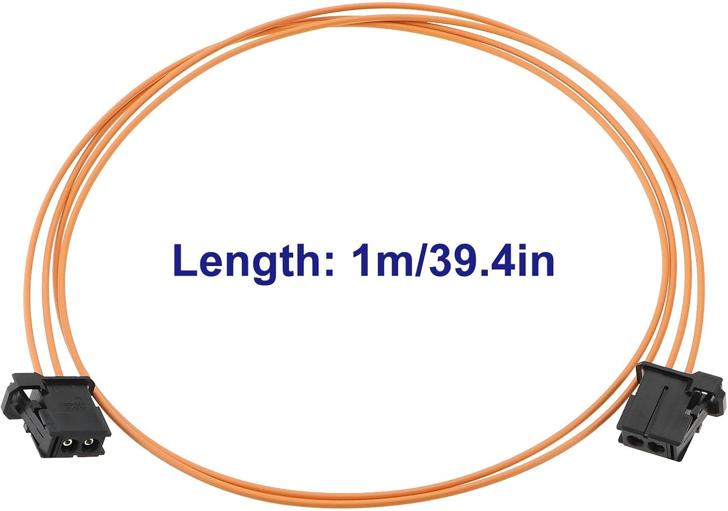 Auto Fiber Optical Optic Loop Cable Male to Male Car Most Fibre Optic Cable Extension Compatible with Mercedes Compatible with BMW, 1M image number 5