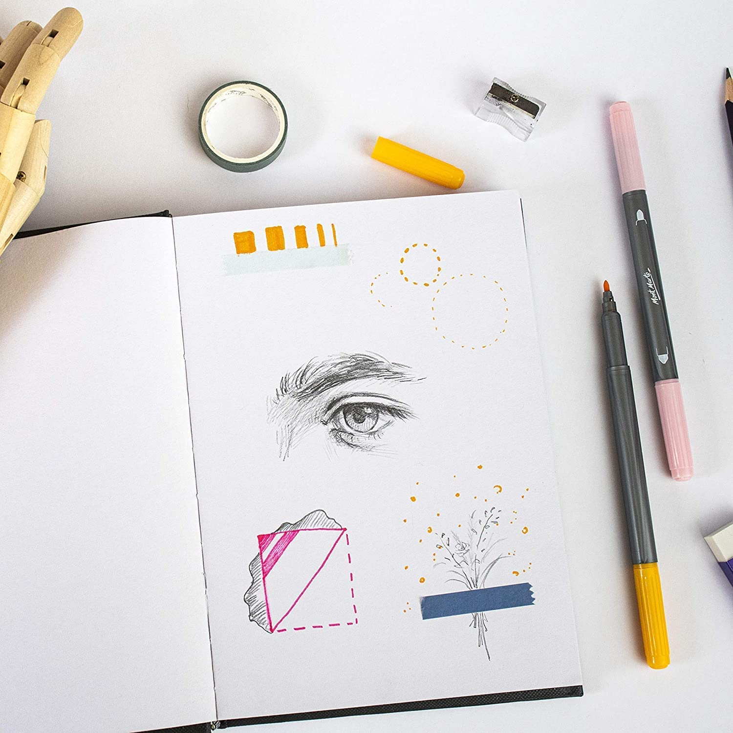 Mont Marte Signature 110Gsm Hardbound Sketch Book, A5 Size image number 5