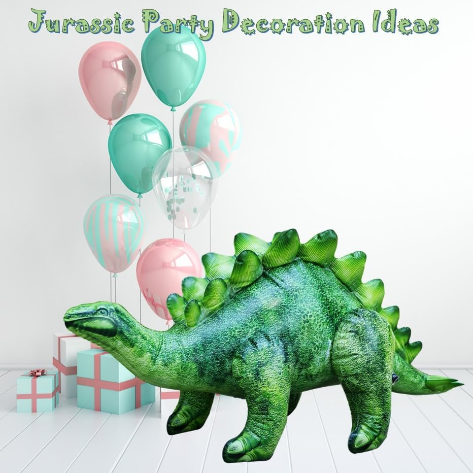 Jet Creations Inflatable 46" Long Stegosaurus (Green) image number 2