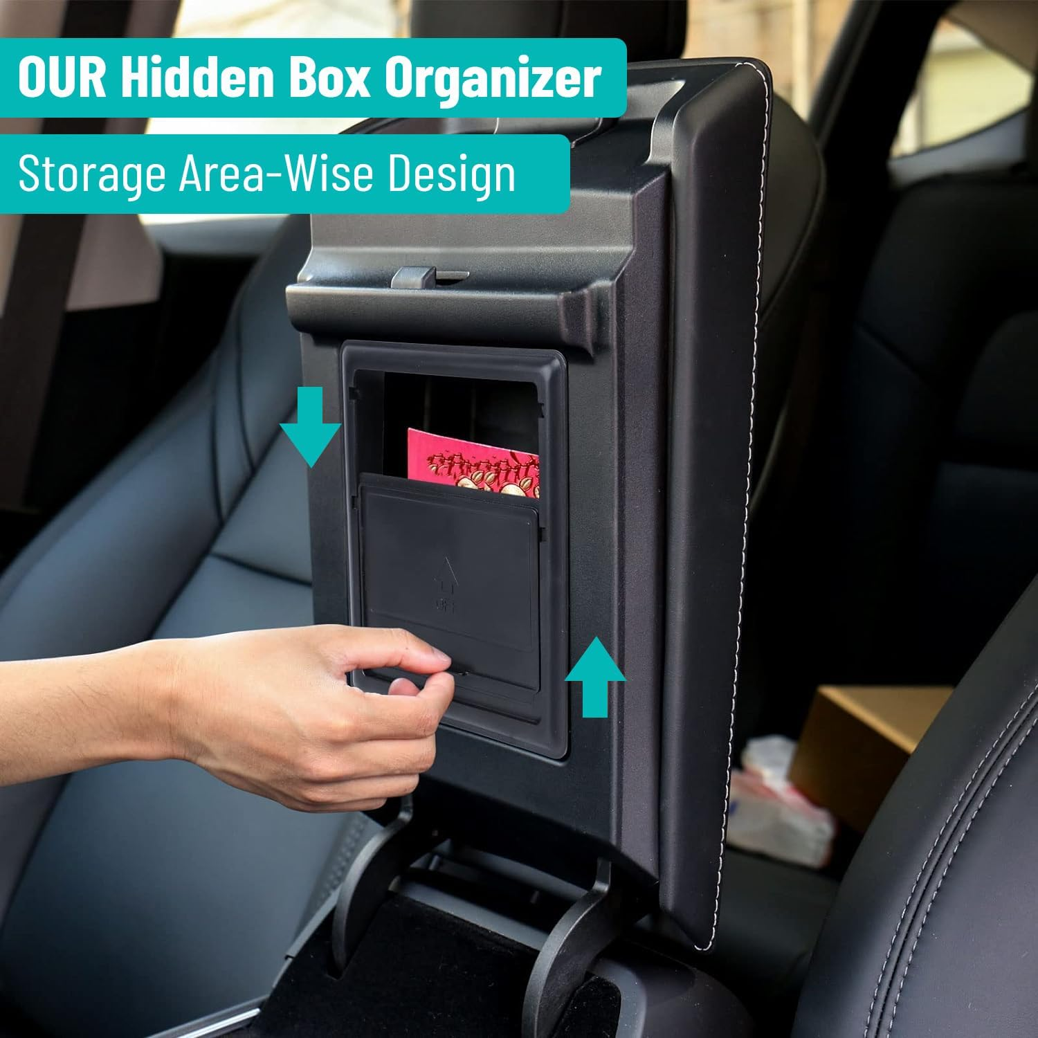 Tesla Model Y/3 Accessory 2024 2023 2022 Australia - Centre Console Tray Organiser | Tesla Model Y Cup Holder | Storage Box I Silicone Cup Holder image number 2