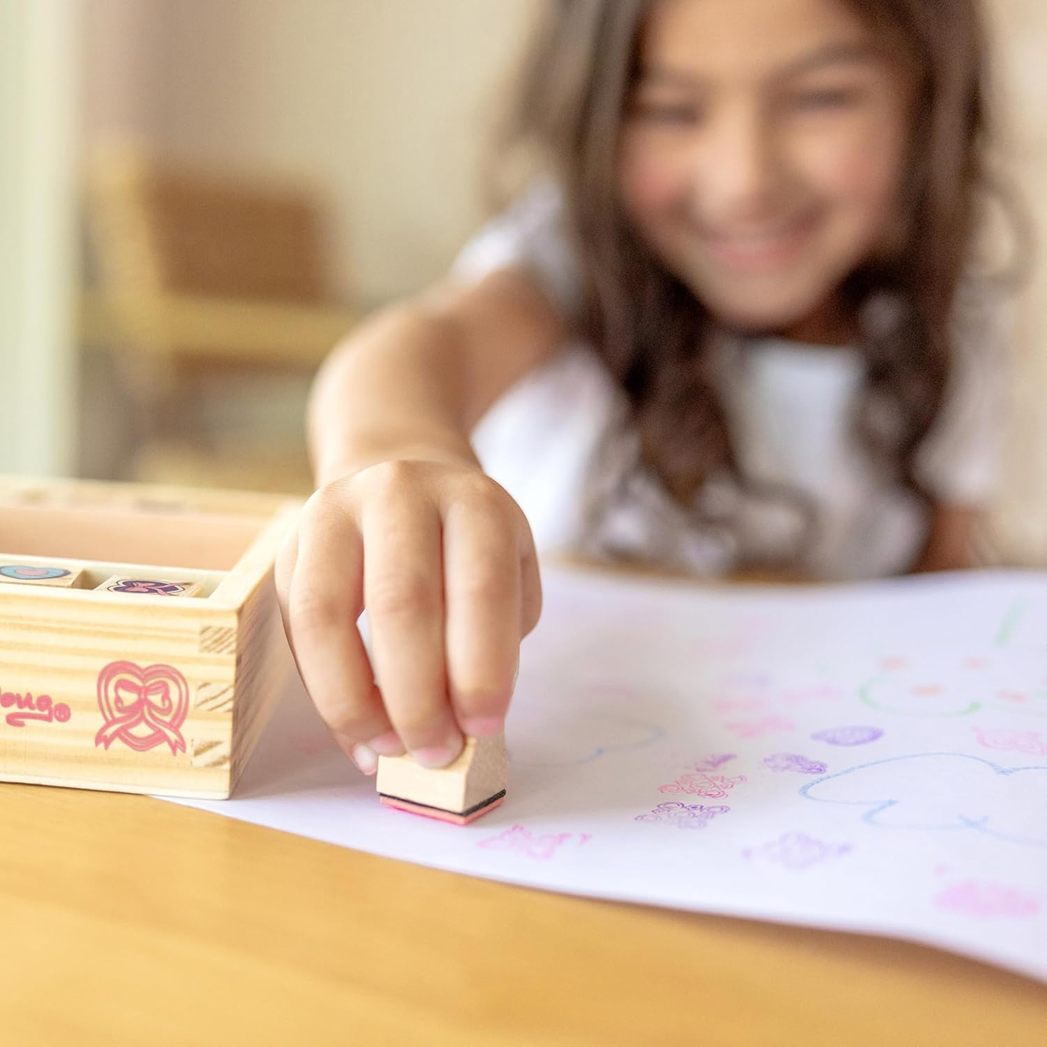 Melissa and Doug - Butterfly and Hearts Stamp Set image number 1