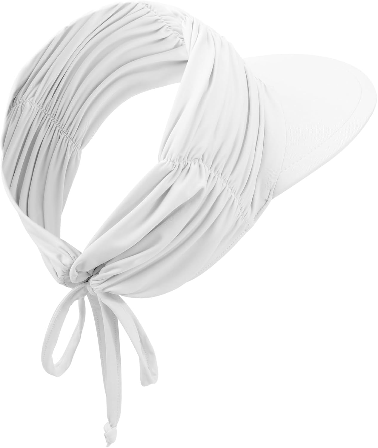 Women Visor Sun Hat Adjustable Foldable Wide Brim Sun Hats Summer UPF 50+ UV Protection Visor Cap for Outdoor Beach image number 3