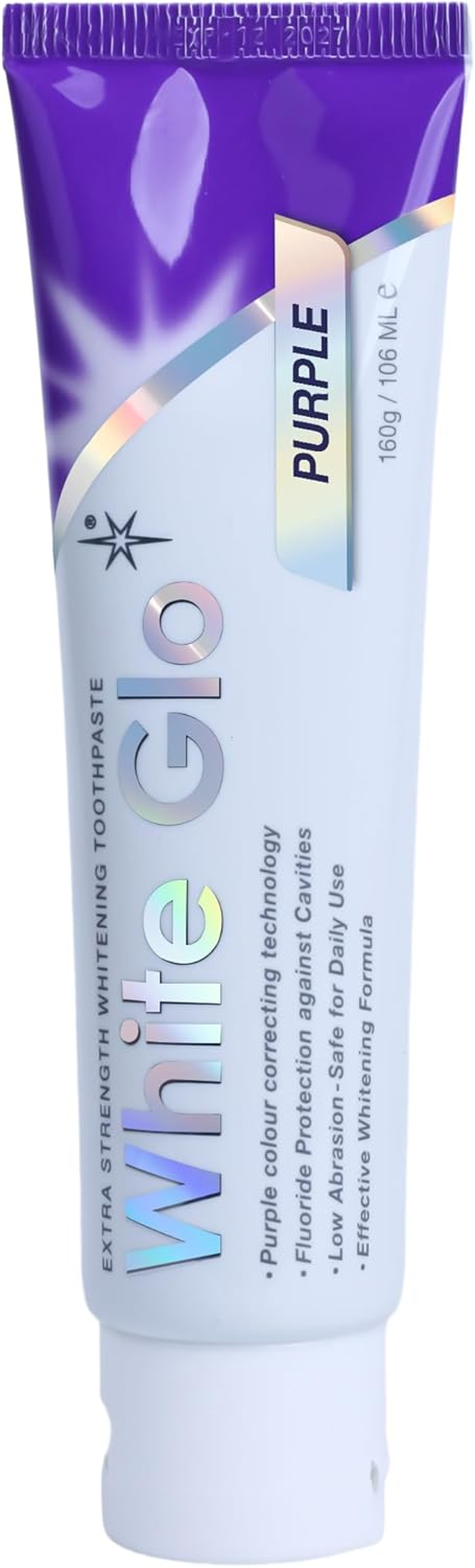 White Glo Extra Strength Purple Toothpaste 160 G image number 1