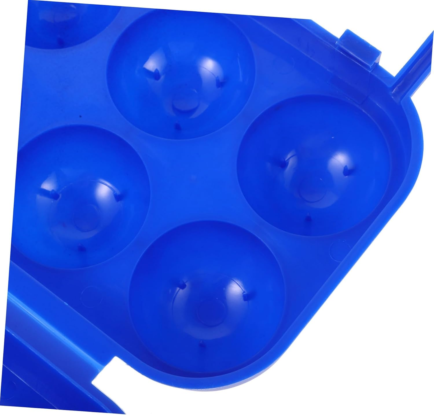 Portable Camping Egg Storage Box Handle Blue Hard Shell Egg Holder Container for Outdoor Camping Travel and Picnic image number 4