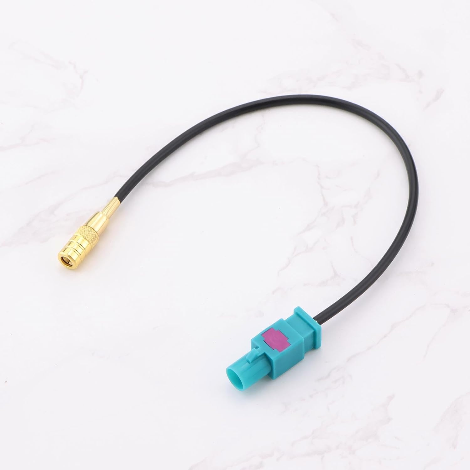 Ecsing Car Antenna Adapter Cable Fakra M Plug to SMB F Socket Compatible with Blaupunkt Compatible with JVC Compatible with Kenwood Compatible with Clarion image number 5