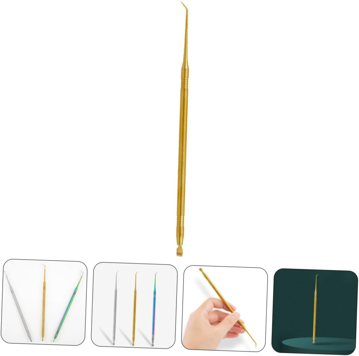 FRCOLOR Stainless Steel Lash Lifting Tool with Comb Metal Eyelash Separator for Lash Perming Gold Eyelash Lift Separator Tool Suitable for Professional and Home Use image number 6