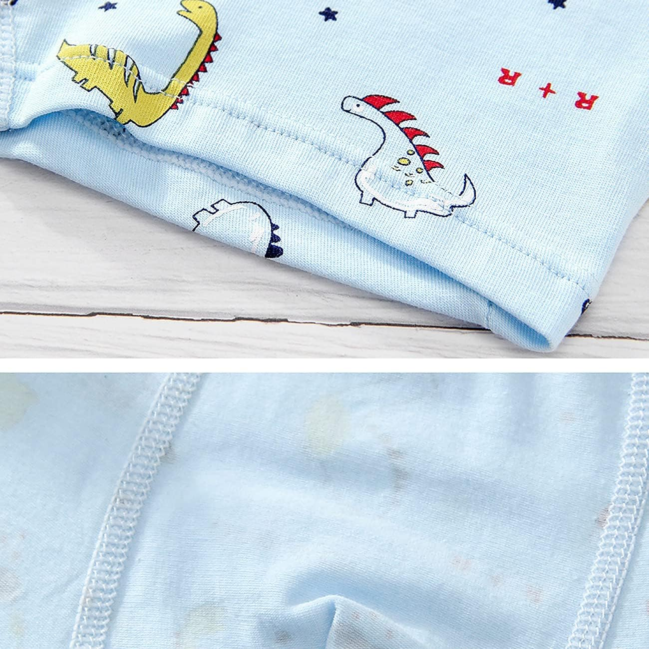 Kids Briefs Cotton Soft Underwear Toddler Boys Girls Underpants Size 3-12Years (Pack of 4) image number 5