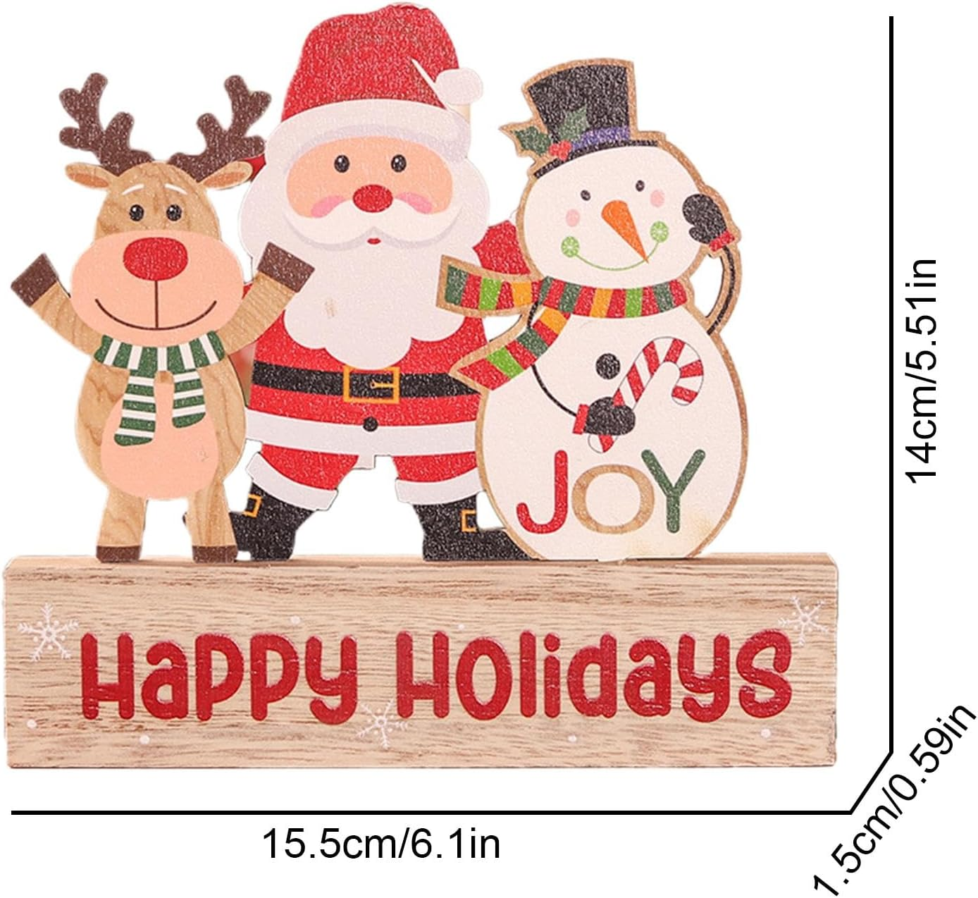 Christmas Table Top Wooden Sign,Scene Layout Ornaments | Indoor Christmas Decorations Christmas Wooden Tabletop Signs Christmas Tabletop Decoration for Tables